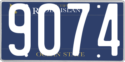 RI license plate 9074