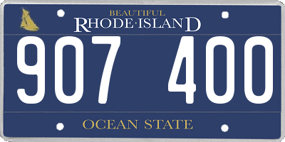 RI license plate 907400