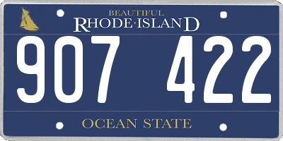 RI license plate 907422