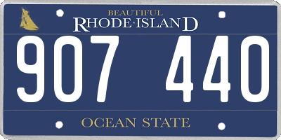 RI license plate 907440