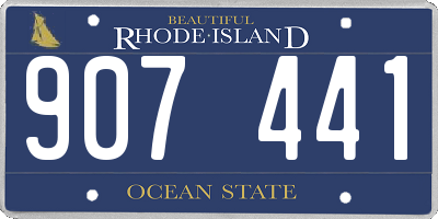 RI license plate 907441