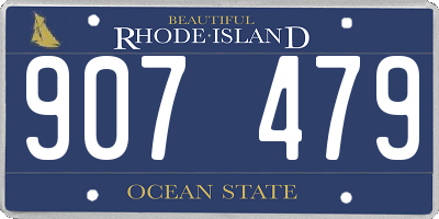 RI license plate 907479