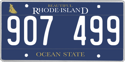 RI license plate 907499