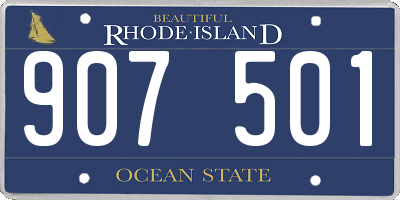 RI license plate 907501