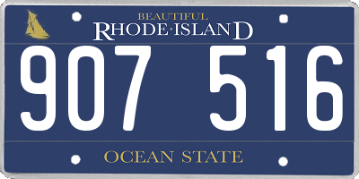 RI license plate 907516