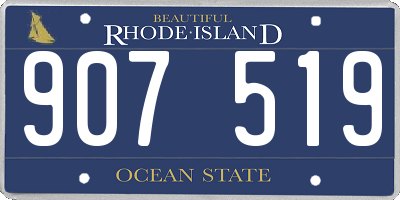 RI license plate 907519