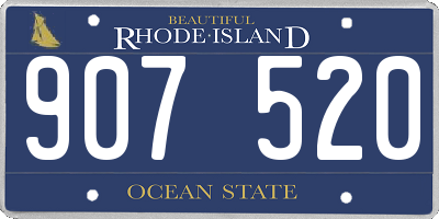 RI license plate 907520