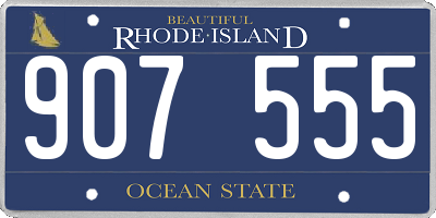 RI license plate 907555