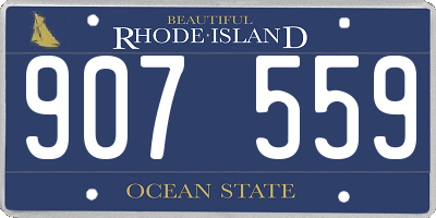 RI license plate 907559