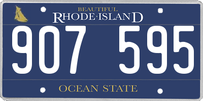 RI license plate 907595