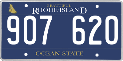 RI license plate 907620