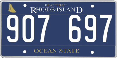 RI license plate 907697