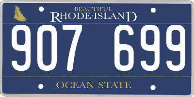 RI license plate 907699