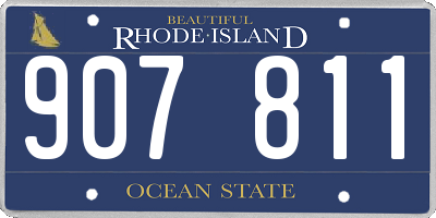 RI license plate 907811
