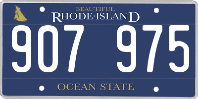 RI license plate 907975