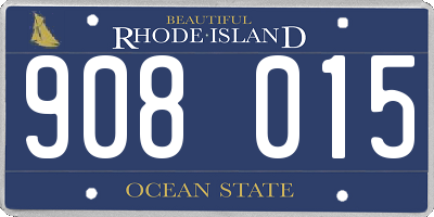 RI license plate 908015