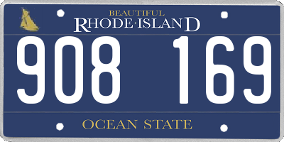 RI license plate 908169