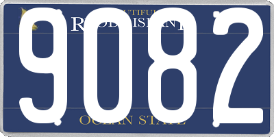 RI license plate 9082