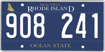 RI license plate 908241