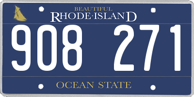 RI license plate 908271