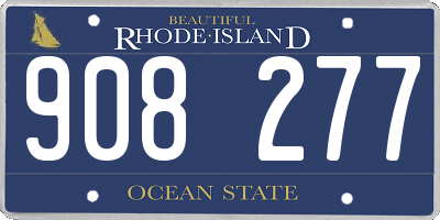 RI license plate 908277
