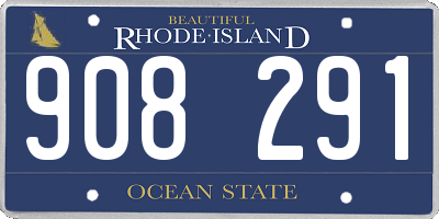 RI license plate 908291