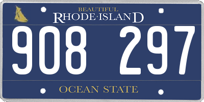 RI license plate 908297