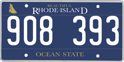 RI license plate 908393
