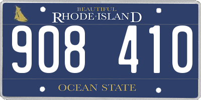 RI license plate 908410