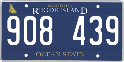 RI license plate 908439