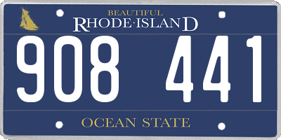 RI license plate 908441