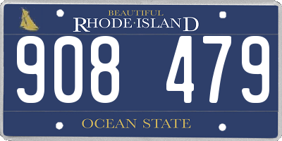 RI license plate 908479