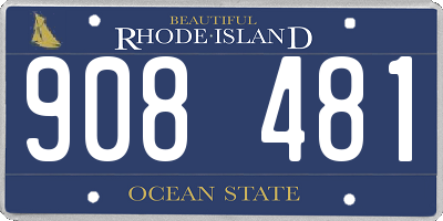 RI license plate 908481