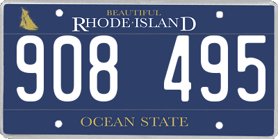 RI license plate 908495