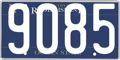 RI license plate 9085