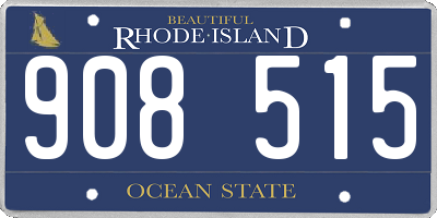 RI license plate 908515
