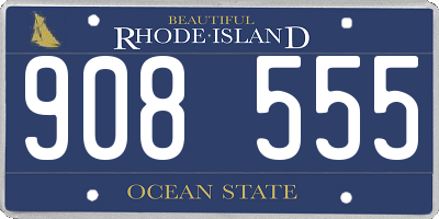 RI license plate 908555