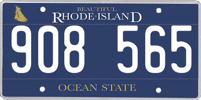 RI license plate 908565