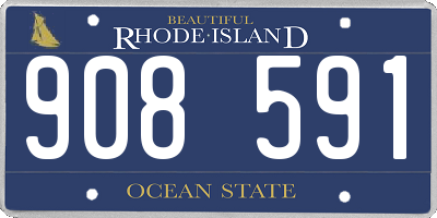 RI license plate 908591