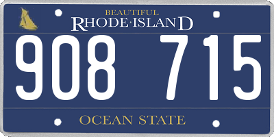 RI license plate 908715