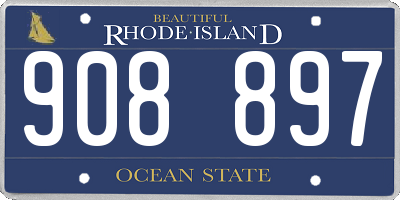 RI license plate 908897