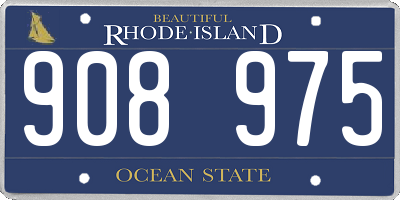 RI license plate 908975
