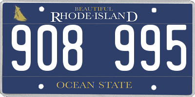 RI license plate 908995