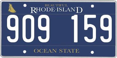 RI license plate 909159