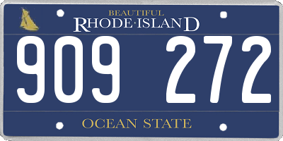 RI license plate 909272
