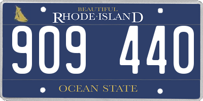 RI license plate 909440
