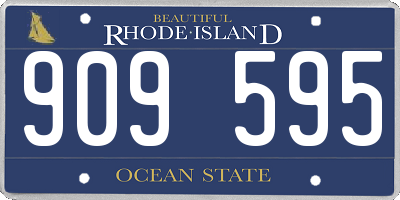 RI license plate 909595