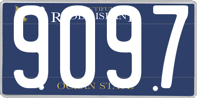RI license plate 9097