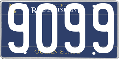 RI license plate 9099
