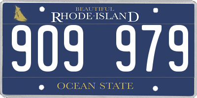 RI license plate 909979